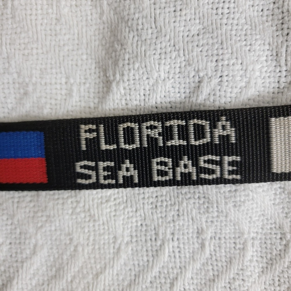Bison Designs Elliptagon Buckle Florida Sea Base Nautical Signal Flag Web Belt S - Picture 5 of 9